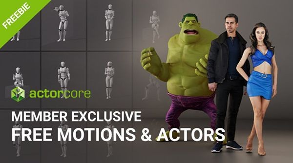 讓角色動態更容易，ActorCore 更新免費下載共 36 種 3D 動作、模型素材