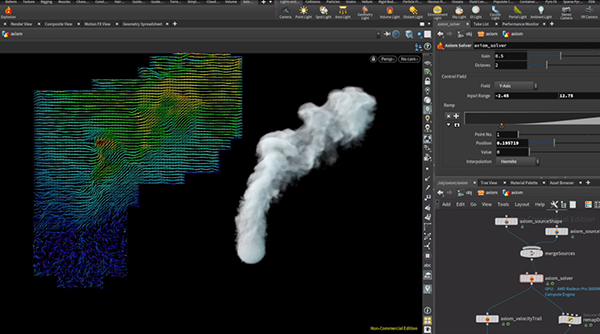 模擬更逼真的火焰與煙霧效果，國外藝術家推出 Houdini 外掛－Axiom 2