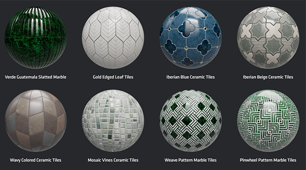 AMD 推出 MaterialX 素材網站，提供近 300 個免費 PBR 紋理，包含瓷磚、金屬、木材等常見材料