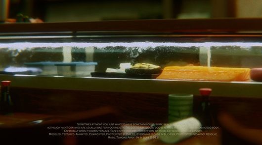 兩個月內從零開始！看 Blender 初學者如何打造出氣氛爆棚的壽司店動畫短片《Night Crave》