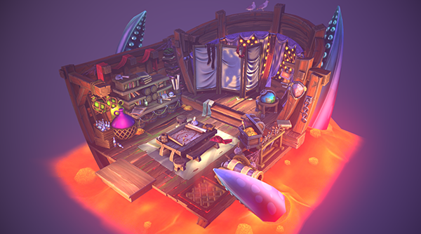 敘利亞藝術家從 2D 動畫師轉變為 3D 遊戲技術美術，打造風格化場景作品