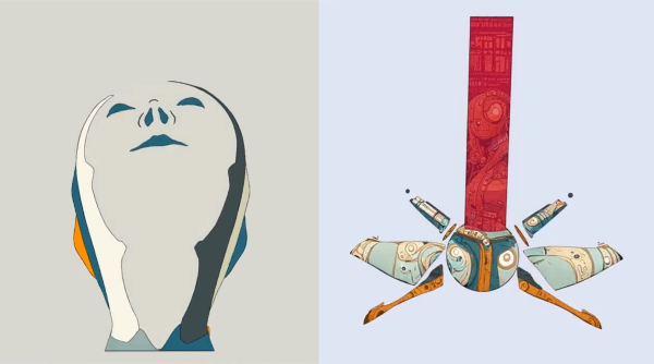 透過 AI 繪圖 Disco Diffusion 輔助，創作 2D 手繪風的蒸汽龐克變形動畫