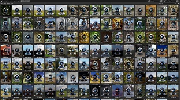 127 張 4K HDRI 全景圖免費下載！不但提供各種室內外光源景觀，還能搭配 Blender Cycles 使用