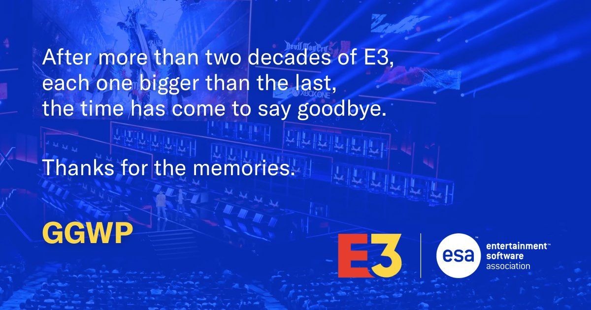 時代的眼淚，全球知名電玩展 E3 宣佈永久停辦