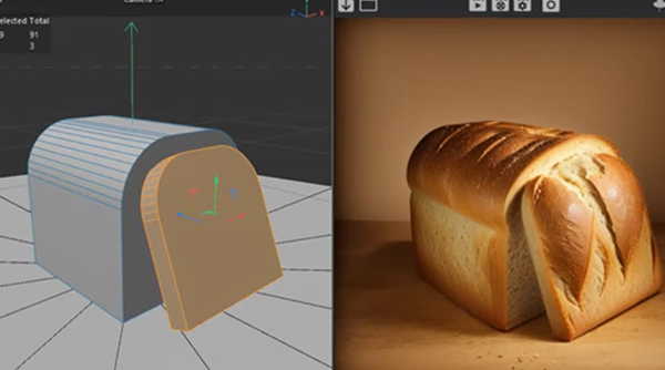 專為 Cinema 4D 開發的 AI 算圖引擎外掛 Airen 4D，可將簡單的幾何形狀轉變為擬真圖像