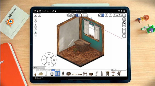 Blender 正式登上 iPad！首波支援 iPad Pro 搭配 Apple Pencil 操作，未來將拓展至更多平板裝置