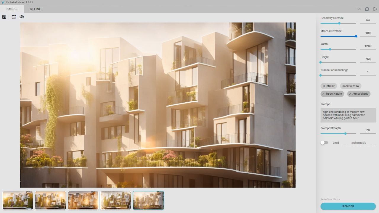 設計師必備的生成式 AI 工具 Veras 推出新版本，可即時生成建築、室內設計概念圖