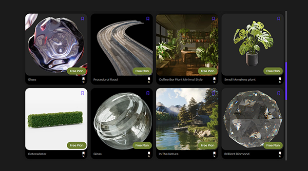 Blender 素材庫 BlenderKit 收錄超過上萬個 3D 模型、HDRI 與材質，高達快 5 萬項免費素材可商用