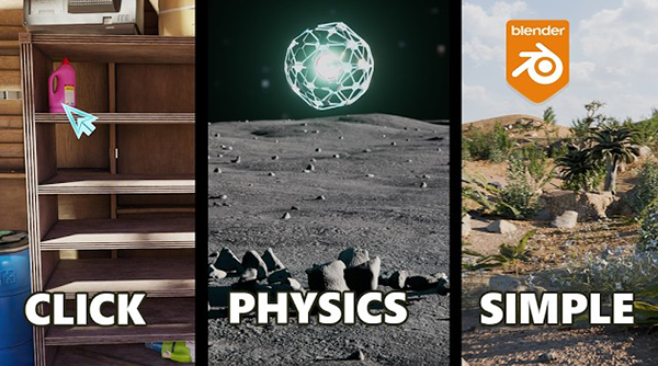 Blender 免費外掛 Scatter 物理模擬散佈工具：三大模式加速場景佈置