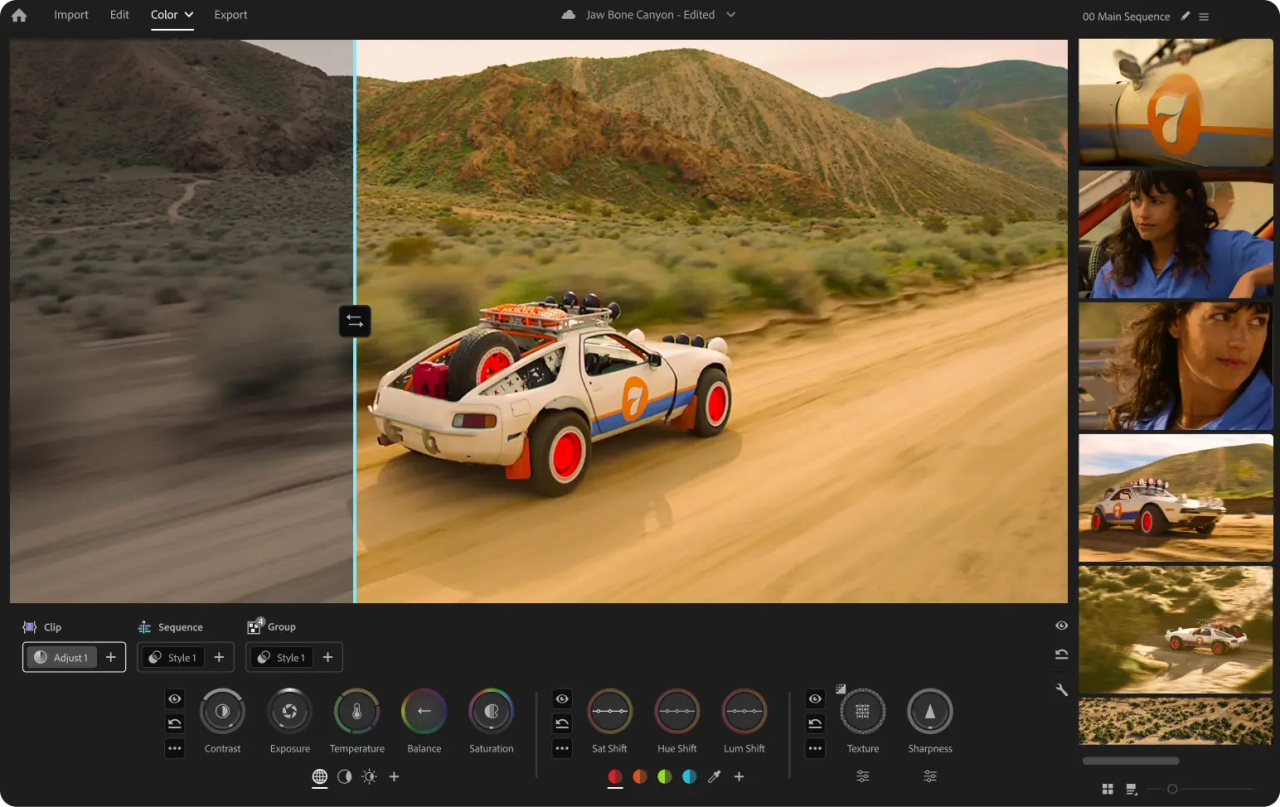 Adobe Premiere beta 展示全新 Color Mode 調色模式，以及 Firefly 加入 Kling 3.0 AI 影音模型