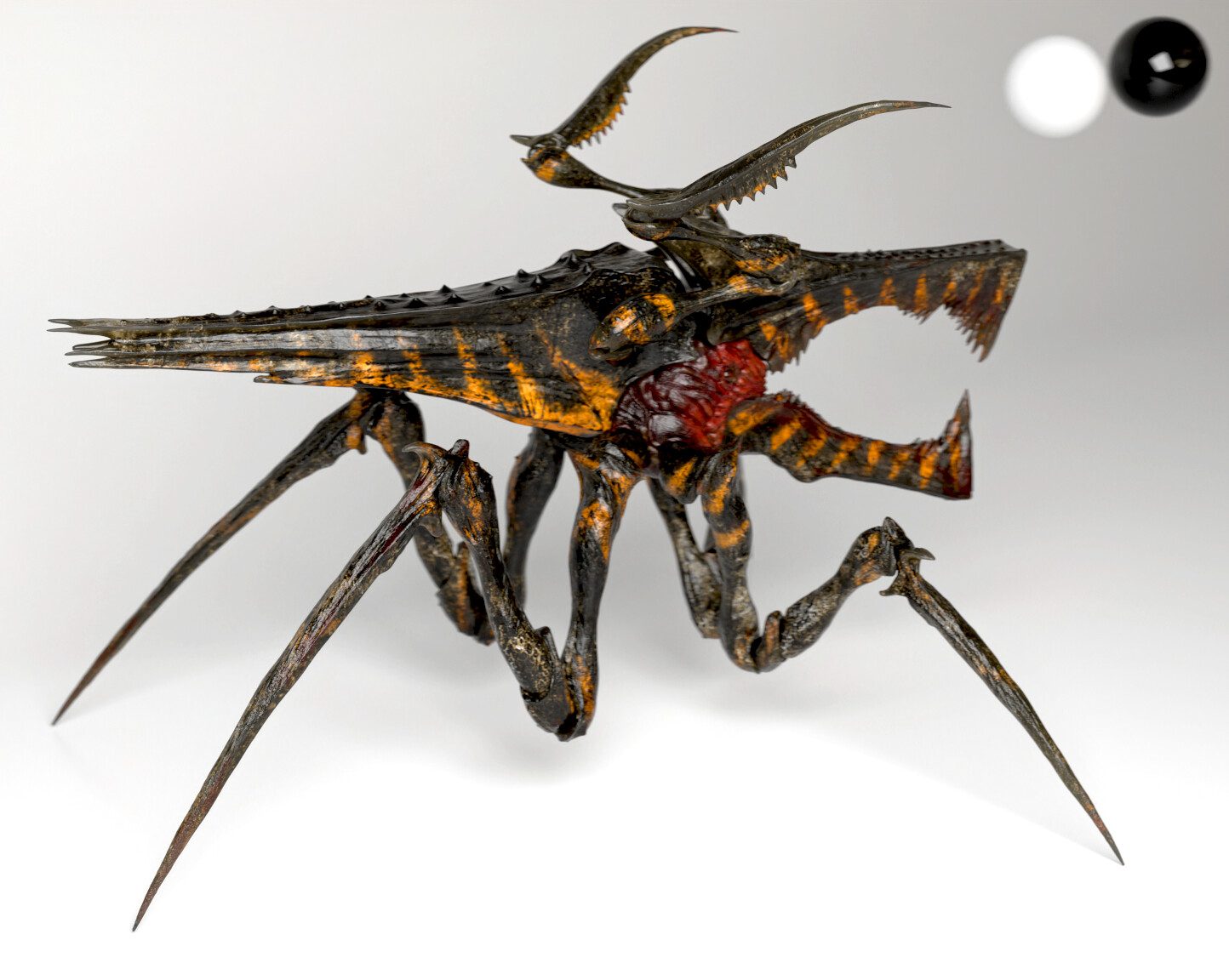 Arachnid Warrior rendered in Redshift