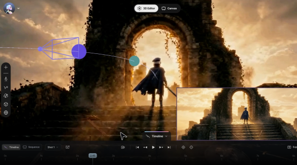 告別破碎的工作流程！Autodesk Flow Studio 推出全新「3D Editor & Canvas」，結合 AI 生成與 3D 導演視角