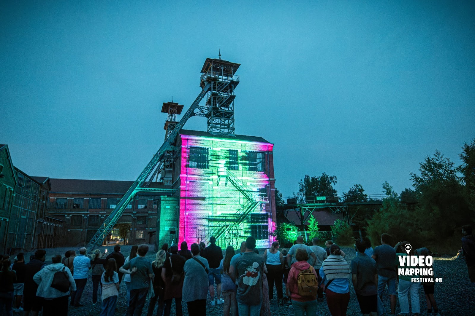 第八屆里爾光雕節 Video Mapping Festival 官方單元作品《加速度》/ 法國瓦勒市阿倫貝礦坑創意中心建築外牆
